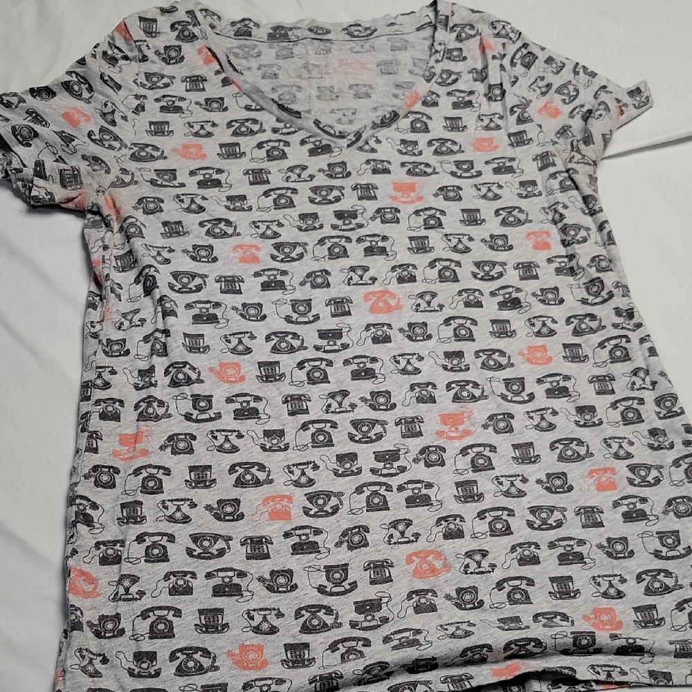 Sonoma Gray and Orange Graphic Tee